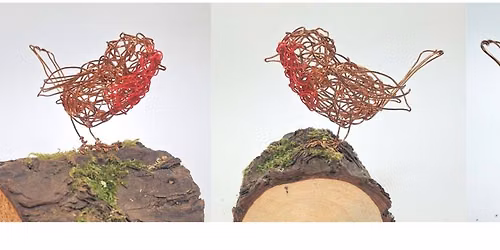 Make a wire robin