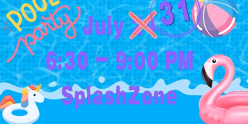 Pool Party @ Splashzone!