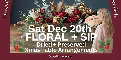 Floral + Sip | Xmas Table Arrangements 