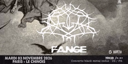 KRALLICE + FANGE  \/\/ Paris, le Chinois 