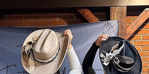 Feather and Felt + Blonde Bistro Brew Works Traditional Hat Bar Workshop