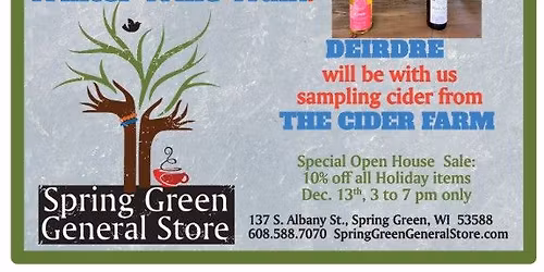 Holiday Open House PLUS Spring Green Wine Walk