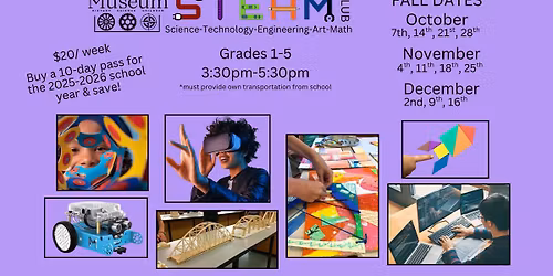 Afterschool STEAM Club- Fall Session