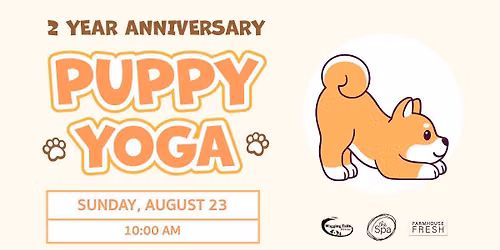 Puppy Yoga \u2013 2 Year Anniversary