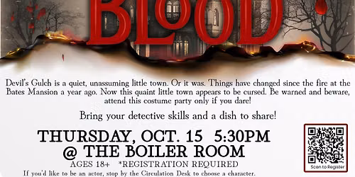"A Thirst for Blood" Murder Mystery Dinner Theatre