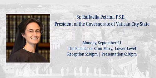 An evening with Sr. Raffaella Petrini