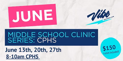 MIDDLE SCHOOL VOLLEYBALL CLINIC SERIES