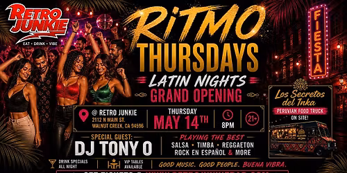 RITMO THURSDAYS! Latin Night w\/ LIVE DJ, Food Truck & MORE!
