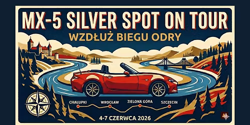 MX-5 Silver Spot on tour WZD\u0141U\u017b BIEGU ODRY