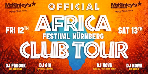 OFFICIAL AFRICA FESTIVAL AFTERSHOW |  SA 13.06.2026