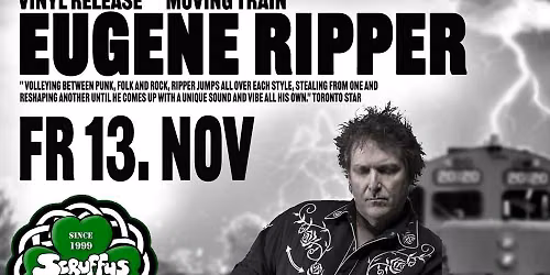 EUGENE RIPPER (CA) Acoustic punk, folk, country, blues & rock live at Scruffy's - Vinyl Release Show