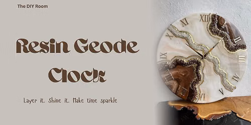 Resin Geode Clock