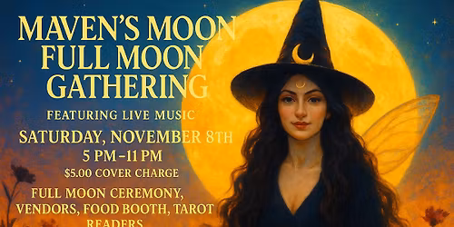 Full moon gathering and vendor pop up 