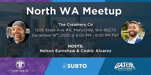 North WA Subto Real Estate Investor Meetup