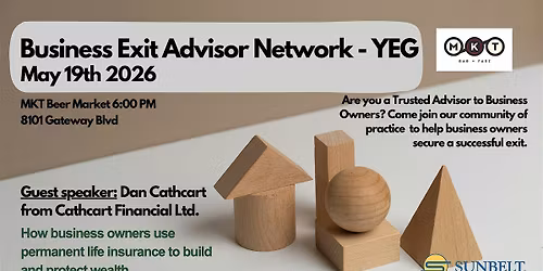 Business Exit Advisor Network (BEAN) - YEG May Meeting