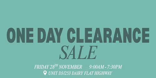 One Day Clearance Sale!