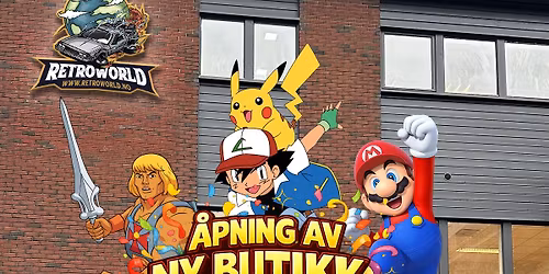 \ud83e\udd73 Retro World \u00e5pner 500m2 butikk i Bergen! Pokemon, Retrospill, Figurer, Popkultur & Nostalgi \ud83e\udd73\ud83d\udd79\ufe0f