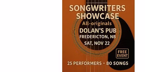 NB Songwriters Showcase -Fredericton
