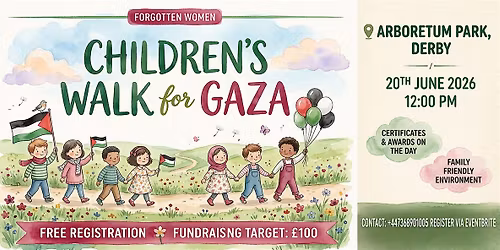 Children\u2019s Walk for Gaza in  Arboretum Park