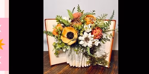 Book Flower Vase with Tinker