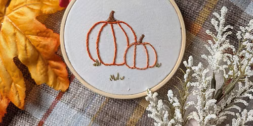 Beginner Embroidery Workshop - Fall Theme