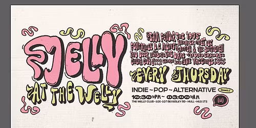 Jelly \u2013 The Weekly Indie Disco \u2013 26.03.26