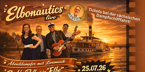 Elbonautics live - Rock'n Roll auf der Elbe