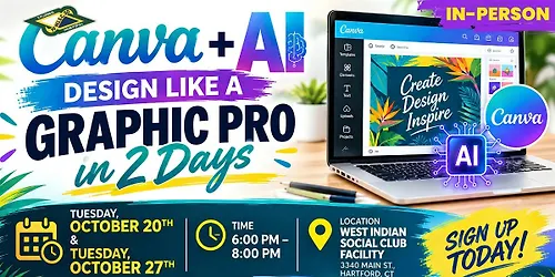 Design Like a Graphic Pro in 2 Days - CanvaAI In-Person Instructor-Led