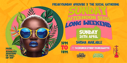 SUNDAY AFTERNOON SESH FSAV X TSG \/ Anzac Day Long Weekend