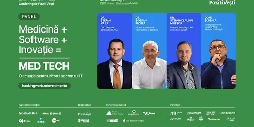 Medicin\u0103 + Software + Inova\u021bie = MED TECH, O ecua\u021bie pentru viitorul sectorului IT