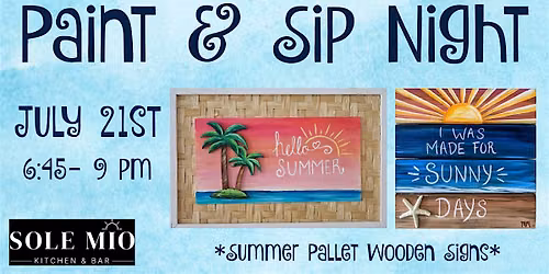 Summer Wood Pallets Paint Night