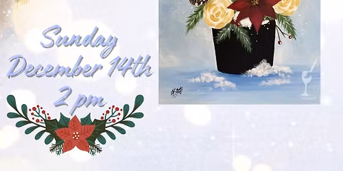 Paint Along! NEW ART! "Winter Bloom"