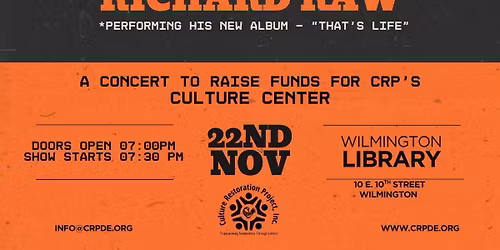 Richard Raw\u2019s \u201cThat\u2019s Life\u201d Album Release Concert 