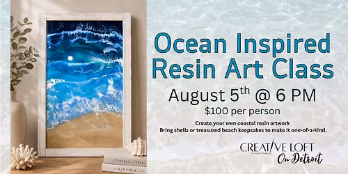 Ocean Inspired Resin Art Class