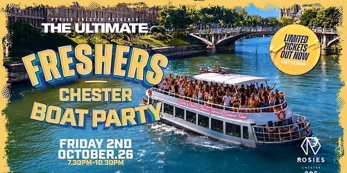 Rosies' Freshers Boat Party