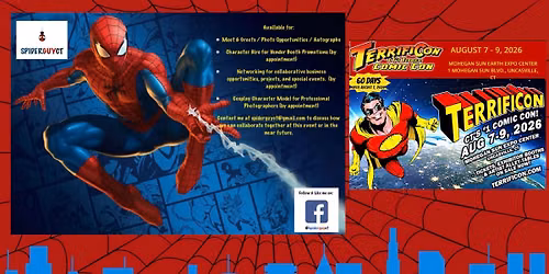 Spider-Man Live Character Appearance at 2026 TerrifiCon (Mohegan Sun: Uncasville, CT)