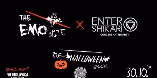 The EMO Nite X Enter Shikari Afterparty - Vrtoglavica, Donji Klub - \u010cetvrtak 30.10.