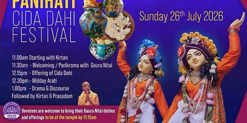 Panihati Cida Dahi Festival | Sun 26th July 2026