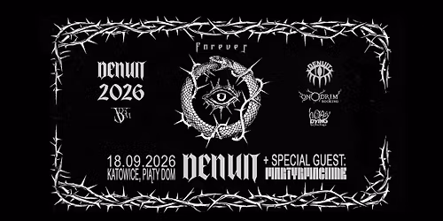 DENUIT (FR) + MARTYRMACHINE \/ Katowice, Pi\u0105ty Dom