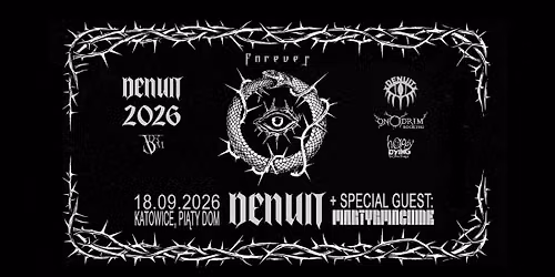 DENUIT (FR) + MARTYRMACHINE \/ Katowice, Pi\u0105ty Dom