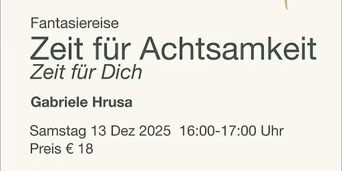 Zeit für Achtsamkeit