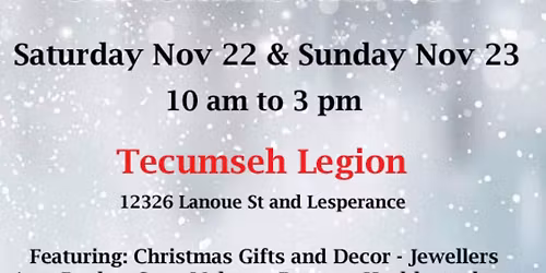Tecumseh Christmas Market