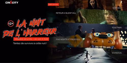 LA NUIT DE L'HORREUR 2026