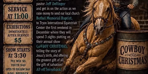 Bethel Memorial church benefit barrel race