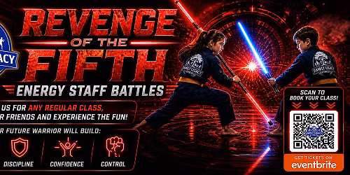 Revenge of the Fifth! Jedi Training for ages 5-12