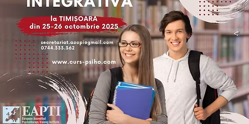 Formare in psihoterapie integrativa la Timisoara din 25 octombrie 2025