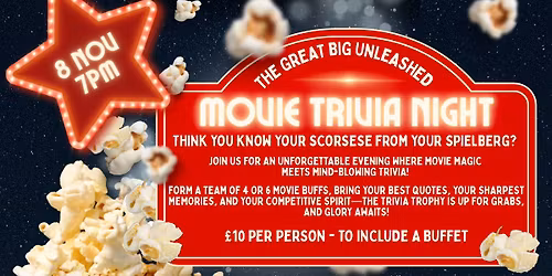 The Great Big Unleashed Movie Trivia Night