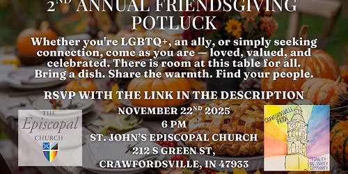 \ud83c\udf42 2nd Annual Friendsgiving Potluck \ud83c\udf41