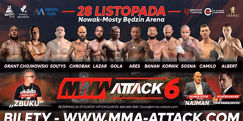 28.11 B\u0118DZIN ARENA MMA ATTACK 6