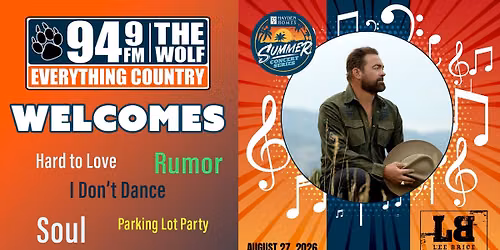 94.9 The Wolf Welcomes Lee Brice